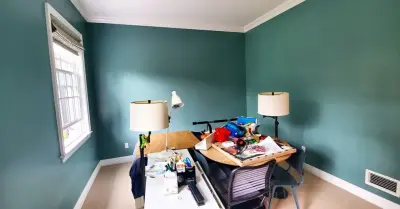 Aegean Teal | Interior Decor Painting — House Painting Services project by Ortega Painters Corp.