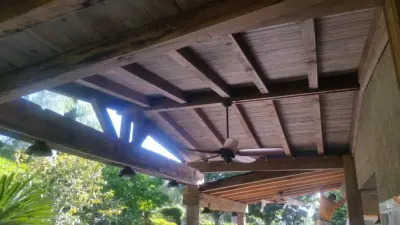 Deck Canopy Stain — House Painting Services project by CertaPro Painters Of Yorba Linda