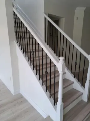 Delicately Applied Paint on Interior Stairs — House Painting Services project by Dehm Painting Service Corp