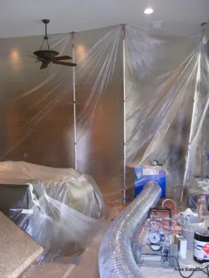 On-site Painting Protection System — House Painting Services project by Color Unlimited Painting LLC.