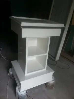 Pulpit Finish and Sanding — House Painting Services project by J.R Custom Finishes
