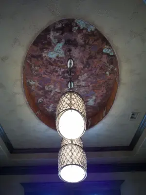 Corroded Ceiling Dish — House Painting Services project by Beautiful Brushworks
