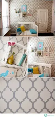 Stencil Wall — House Painting Services project by Brinton Painting, LLC