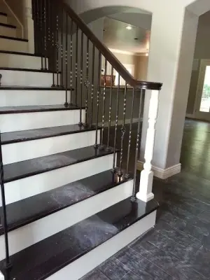 Dual Hue Staircase — House Painting Services project by J.R Custom Finishes