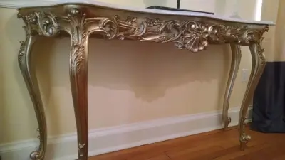 23k Gold Leaf Sideboard — House Painting Services project by Elite Artisans Decorative Painting