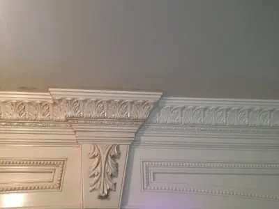 Vintage Molding Transformation Before and After — House Painting Services project by VN Faux Painting