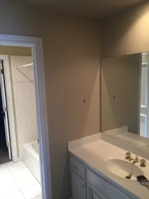 Bathroom renovation and painting — House Painting Services project by Fresh Coat Of Edmond
