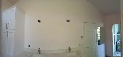 Washroom Wall Covering — House Painting Services project by DLG Home Finishes, LLC