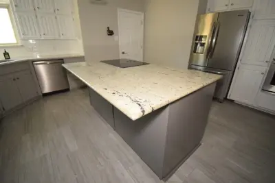 Elegant Three-Tone Kitchen — House Painting Services project by Hardy's Painting