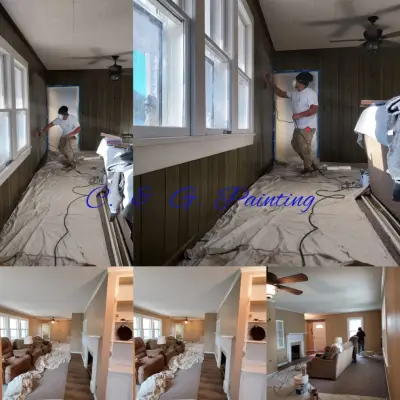 Before and After — House Painting Services project by C&G Painting