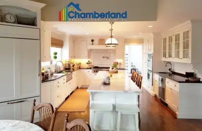 cabinets transformation — House Painting Services project by Chamberland Professional Painting