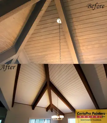 Residential Interior Transformation — House Painting Services project by CertaPro Painters Of Northwest Florida