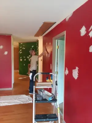 Wallpaper Removal Transformation in Athens, TN — House Painting Services project by Sam-Reed Painting