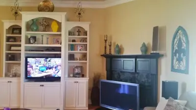 Monochrome Cabinet Restoration — House Painting Services project by Betancourth Painting LLC