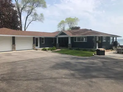 Transformed Painted Brick Home — House Painting Services project by Dan Brady Painting And Wood Restoration