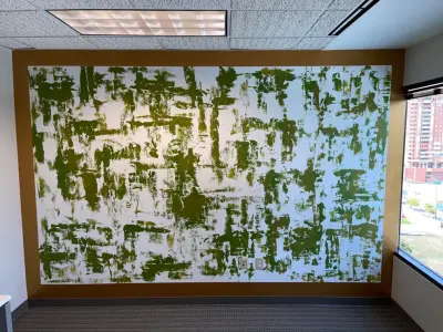 Buckhead Office Building Wall — House Painting Services project by Extraordinary Walls