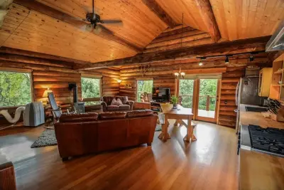 Lodge Staining — House Painting Services project by Morales Painting