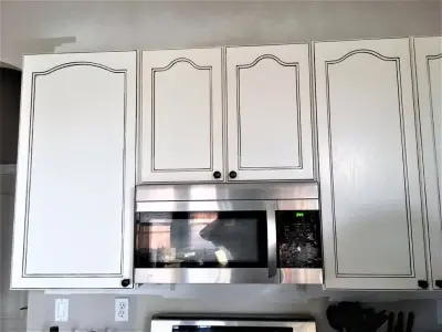 Cabinet Glassing — House Painting Services project by Point Of View Painting