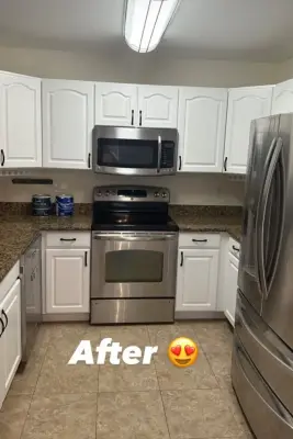 Canton Cabinet Refinishing — House Painting Services project by Blue Leaf Painting LLC