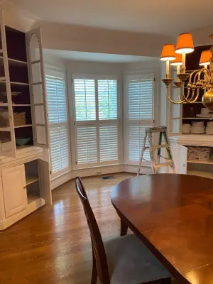 Antique White Cabinet Refinish — House Painting Services project by Kevin G Flores Painting