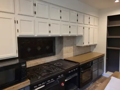 Cabinet Revamp — House Painting Services project by Matchless Interior Painting