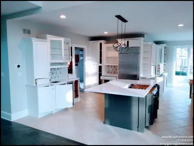 Refinishing kitchen cabinets in Lincoln Park, Chicago — House Painting Services project by Windy City Painters