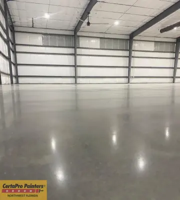 Polished Concrete Flooring for Commercial Spaces — House Painting Services project by CertaPro Painters Of Northwest Florida