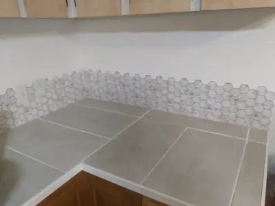 Countertop Sealing and Backsplash Installation — House Painting Services project by Lapio's Painting And Remodeling