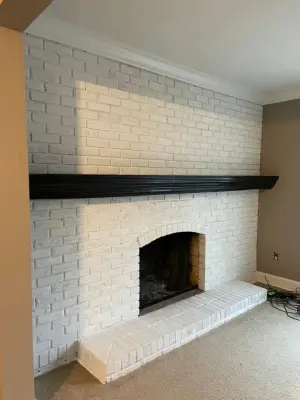 Personalized Fireplace Mantels — House Painting Services project by Midwest Painting Solutions