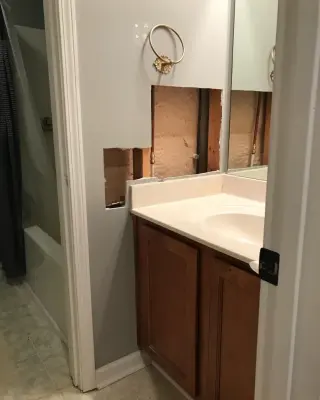 Bathroom Drywall and Painting — House Painting Services project by Precision Painting
