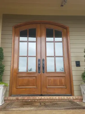 Wood Refinishing for Entry Doors in Gallatin, TN — House Painting Services project by Nash Painting
