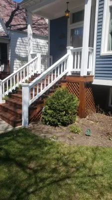 Evanston porch cleaning, staining, and painting project — House Painting Services project by Windy City Painters