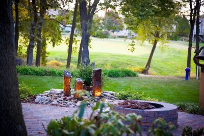 Fire Features — Landscape Construction project by Good Earth Water Gardens