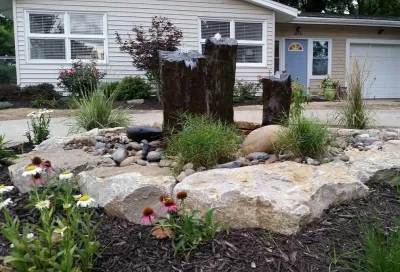 Traditional Home Exterior Landscape — Landscape Construction project by Good Earth Water Gardens