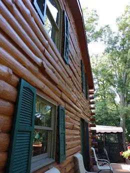Outdoor Log Cabin — House Painting Services project by Julio Cortés