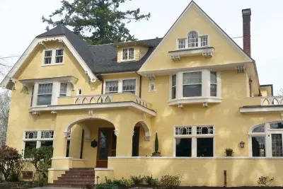 Yellow Exterior Painting — House Painting Services project by Weinmann Painting