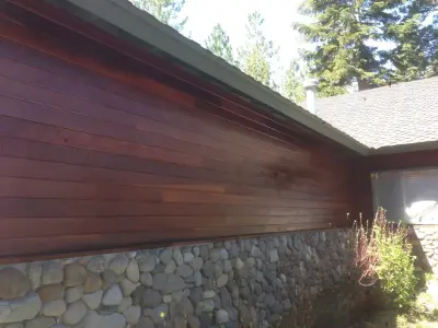 Outdoor Wood Finish — House Painting Services project by ReliaPro Painters