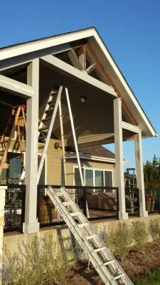 Outdoor Building Coating — House Painting Services project by Matchless Interior Painting