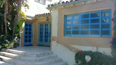 Outdoor window painting — House Painting Services project by Big Pine Painting