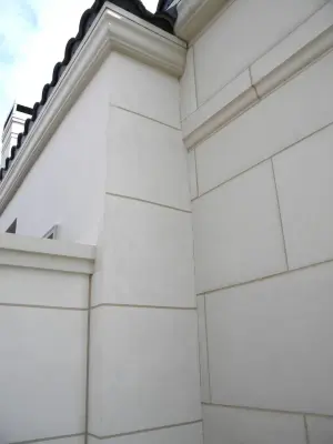 Simulated Brick Facade — House Painting Services project by J & V Painting