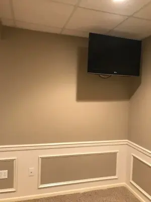 Completed lower level — House Painting Services project by CertaPro Painters Of Princeton