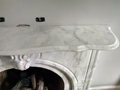 Fireplace Transformation — House Painting Services project by Elite Artisans Decorative Painting