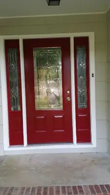 WILD CURRANT FRONT DOOR SW7583 — House Painting Services project by CertaPro Painters Of Princeton
