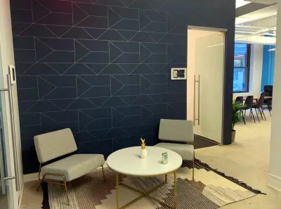 Vibrant NYC Workspace — House Painting Services project by Precision Painting Plus