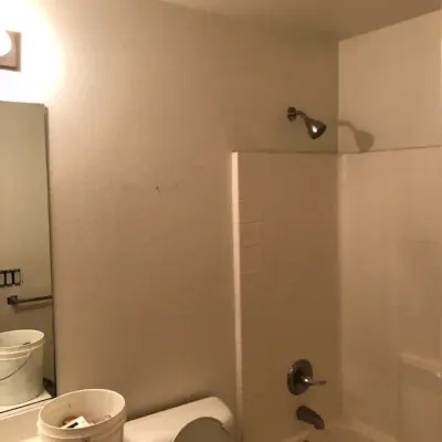 Bathroom Painting Transformation — House Painting Services project by Gama Quality Painting Inc.
