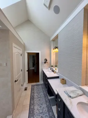 Textured Fabric Wall Covering — House Painting Services project by Collins Painting