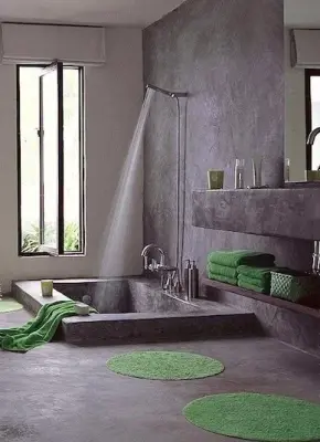 Gray Restroom — House Painting Services project by DaVinci Surfaces