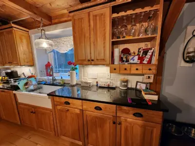 Hanson Cabinet Refinishing — House Painting Services project by Premiere Pros