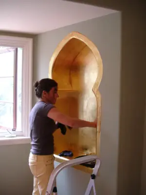 Gilded Alcove Wall Niche — House Painting Services project by Karoll Julian Inc.