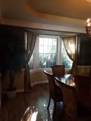 Installation: Above the Chair Rail in the Dining Room — House Painting Services project by Abode Couture LLC